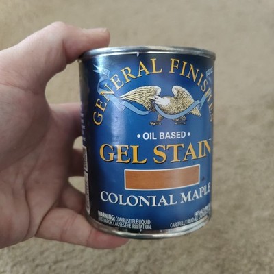General Finishes Colonial Maple  Gel Stain 1 Pint Easy Application  