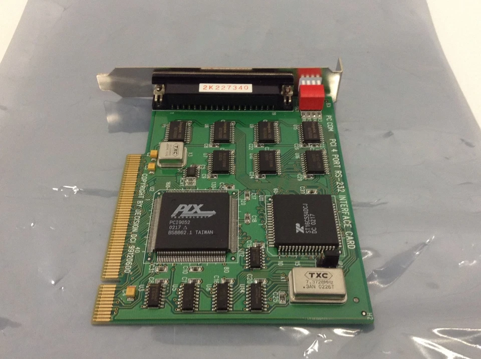 PC COM 99120600 PCI 4-Port RS-232 Serial Interface Card High Profile WORKING - Image 4 of 4