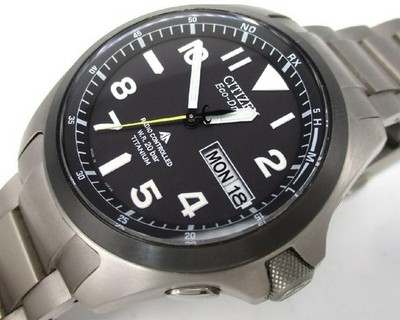 Citizen Promaster     LAND Eco Drive Radio Controlled Watch Titanium PMD56 2952