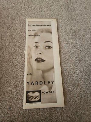 TBOOKL11 MAGAZINE ADVERT 11X4'' YARDLEY POWDER 