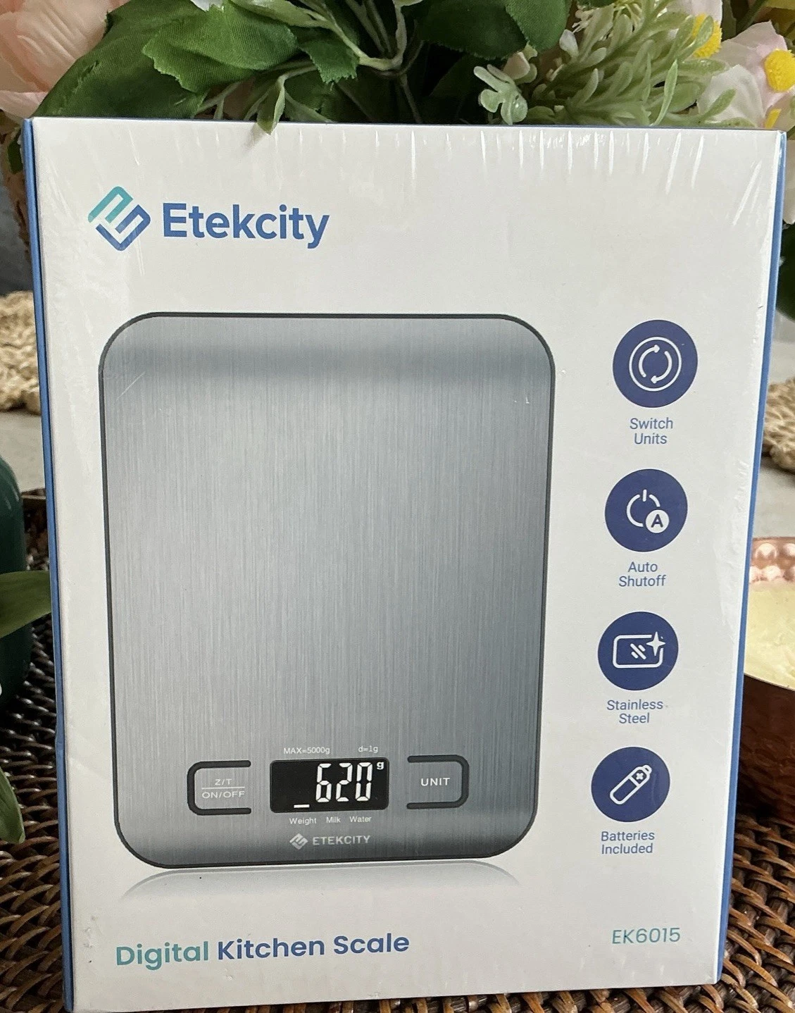 Etekcity EK6015 Small Digital Food Scale Stainless Steel NEW