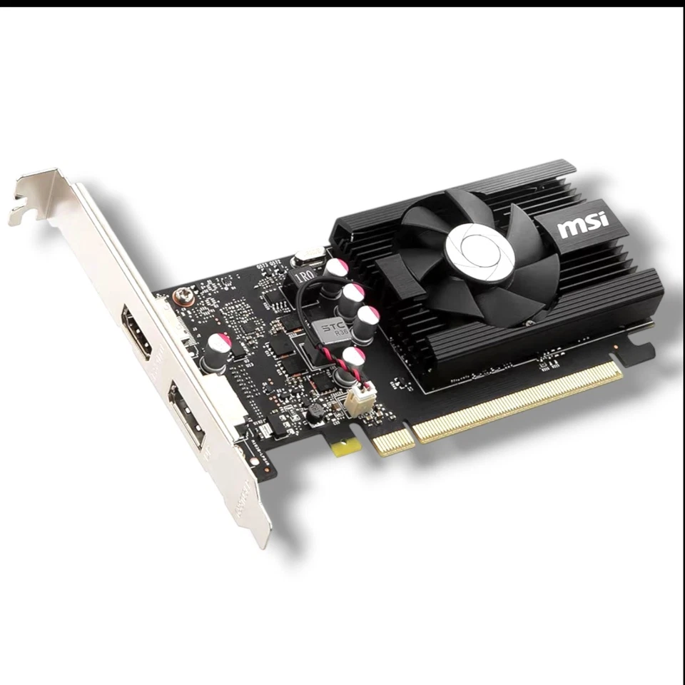 MSI GeForce GT 1030 4GB DDR4 64-Bit OC Graphics Card DP/HDMI Sngl Fan NEW SEALED - Image 4 of 4