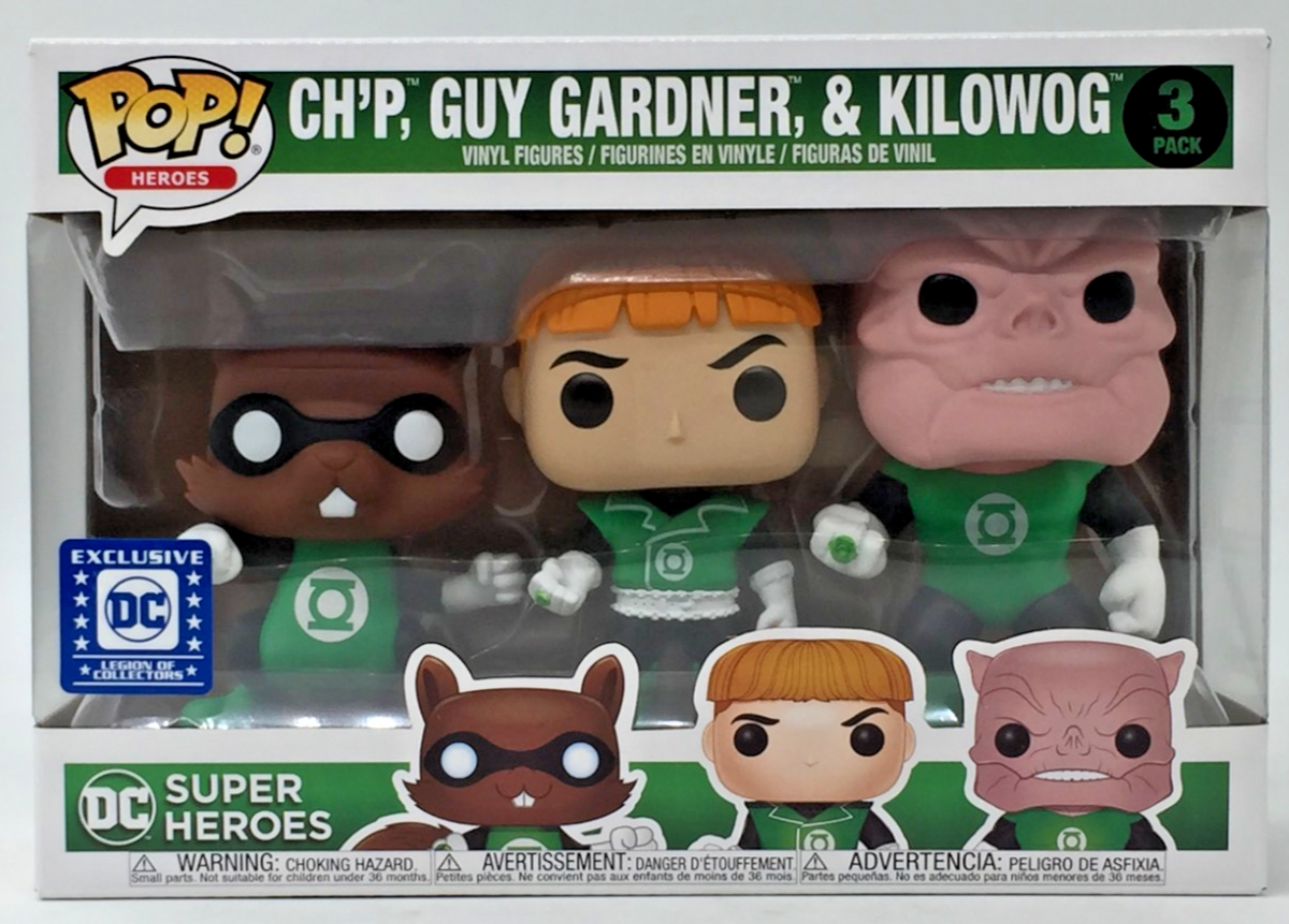 Funko Pop! DC Super Heroes 3 Pack Ch'p Guy Gardner Kilowog Green