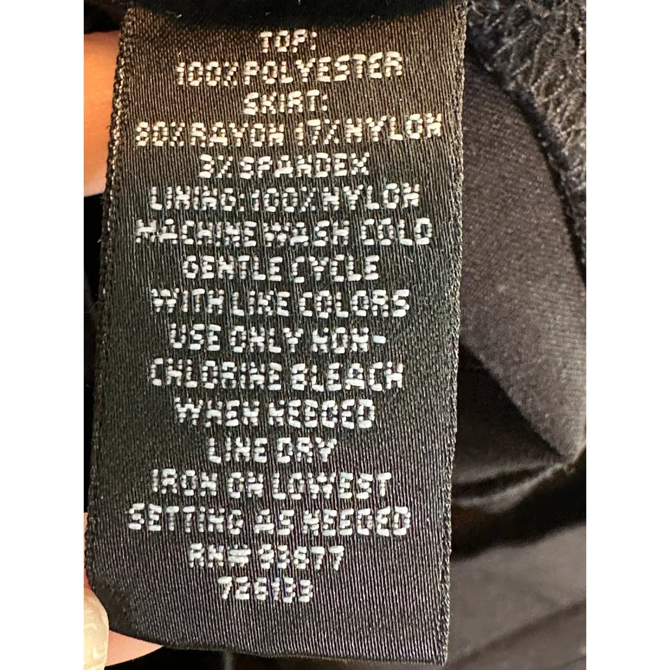 Nicole Miller Purple black color block knee length dress size 12 - Image 4 of 4