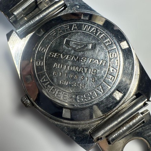 Citizen Seven Star ACSS2939 de Luxe Vintage Blk SLV Ss Automatique Montre Hommes - Photo 2 sur 9