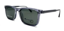 NEW CHAMPION CH2307 C02 CRYSTAL BLUE W CLIPS AUTHENTIC EYE/SUNGLASSES 53-17-145