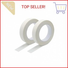 Zellykool Beige White Masking Tape, 1 Inch x 55 Yards, 2 Rolls, Painters Tape fo