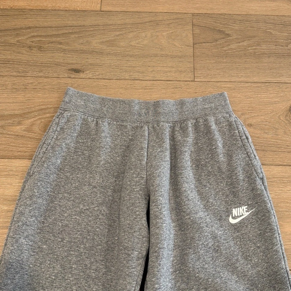 NIKE Grey Heather Sportswear Club Fleece Cotton Lounge Jogger Sweatpants Size L - Image 3 of 4