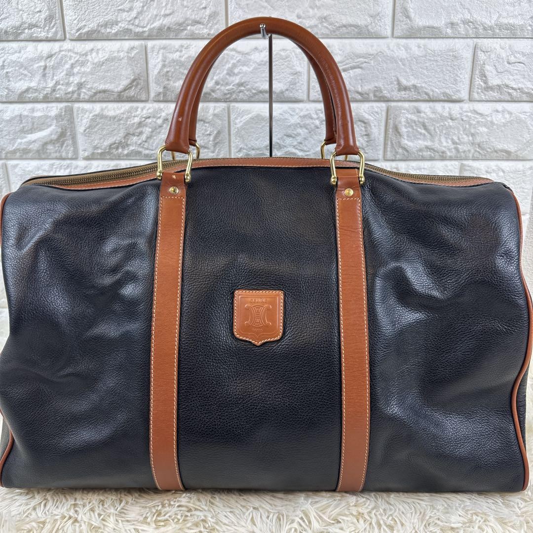 Celine Black Leather Handle Bag Authentic G0706827