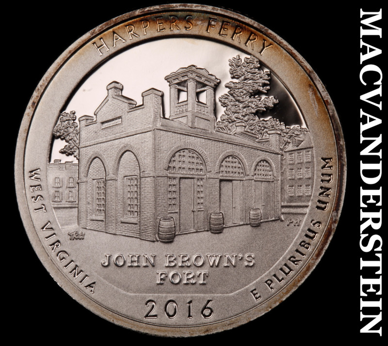 2016-S Silver Harpers Ferry Quarter - Choice Gem Proof  Lustrous  #M609