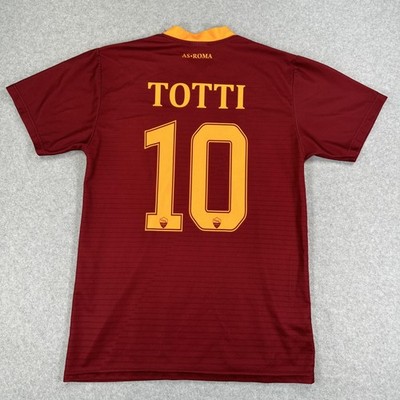 Vintage AS Roma Jersey Shirt Mens Small Red Soccer Francesco Totti