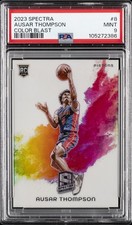 2023 PANINI SPECTRA COLOR BLAST #8 AUSAR THOMPSON PSA 9