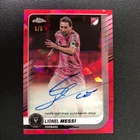 2025 Topps Chrome MLS Sapphire On Card Auto Lionel Messi Red 5/5 ≈1/1