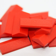 LEGO® 30 mattoncini rossi 2x4 tegole 33° per tetti di casa creativi