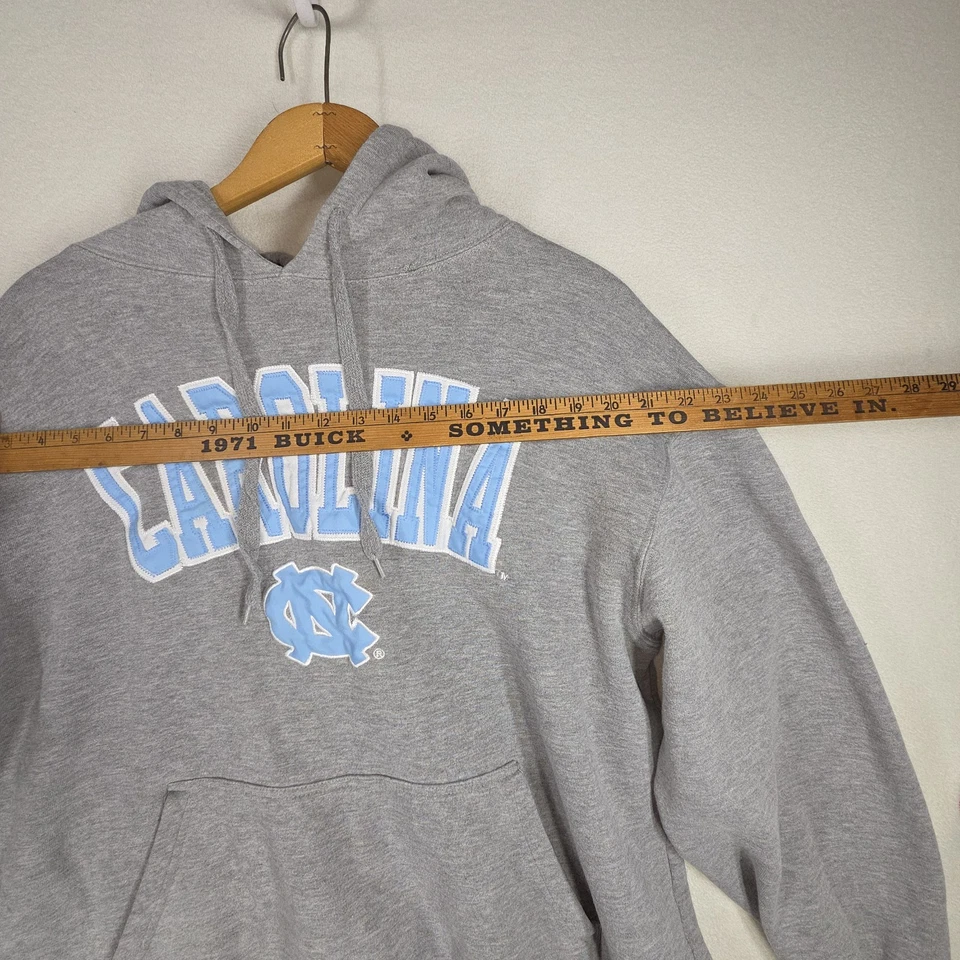 Винтажный E5 Северная Каролина смолы каблуки UNC логотип толстовка с капюшоном мужской XL Y2k университета - Изображение 3 из 4