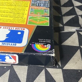 NES NINTENDO MLB MAJOR LEAGUE BASEBALL GAME COMPLETE IN BOX CIB