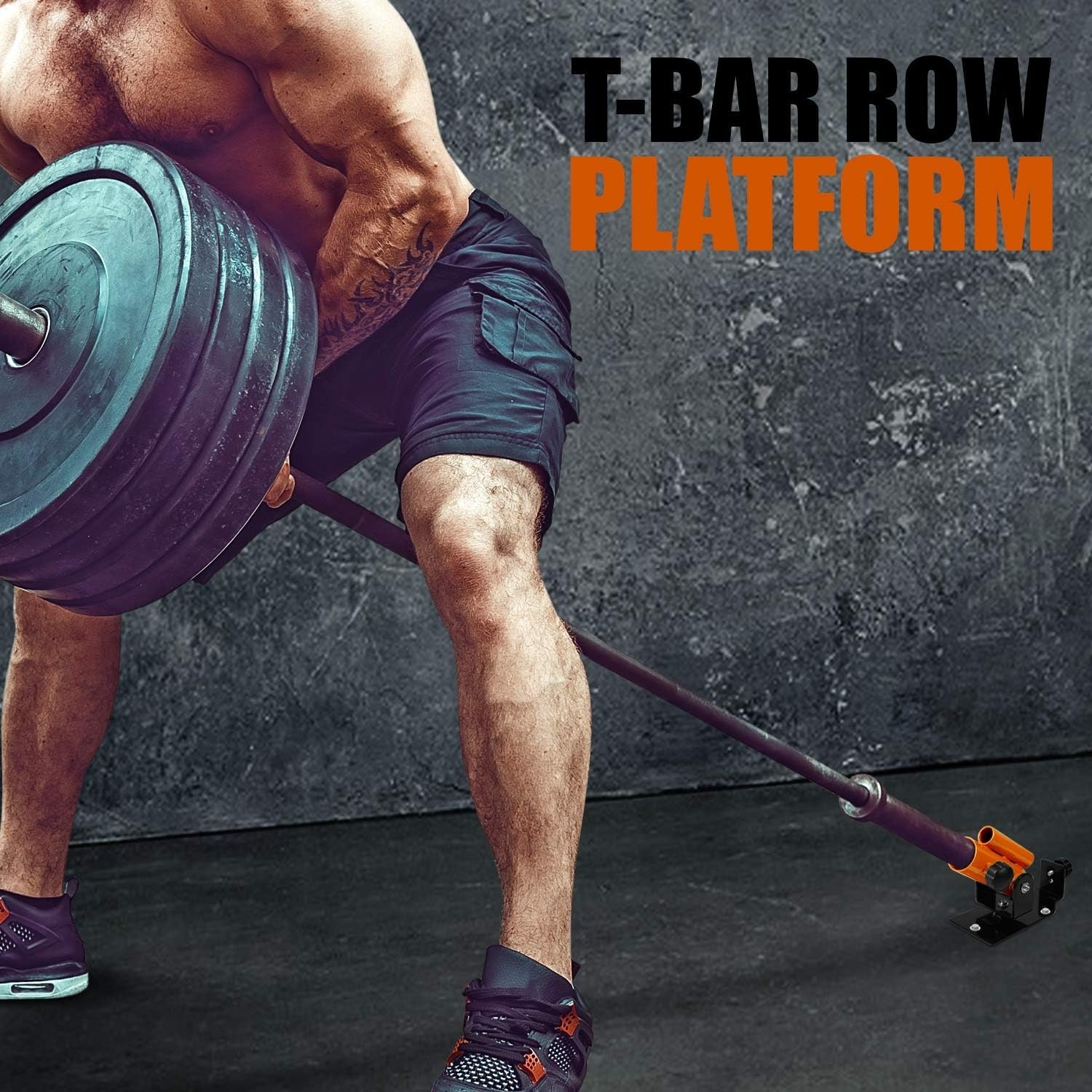 Barble Rowing Machine Versatile Exercise Machine Attachment for Barbell Rowing and Strength ...