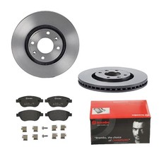 BREMBO BREMSSCHEIBEN Ø283MM + BREMSBELÄGE VORNE FÜR 307 PEUGEOT 206 207/207+ 