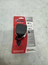 KEY-BAK SUPER 48 Locking Self Retracting Keychain Belt Loop 48" Made in USA NEW