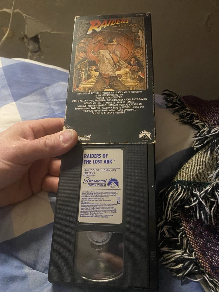 Indiana Jones Raiders of the Lost Ark VHS First Printing Vintage 1981 Video Rare - Image 4 of 4