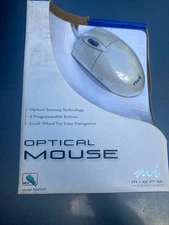 Micro Innovations PS/2 Optical Scroll Mouse Model PD430P NEW OLD STOCK (NOS)
