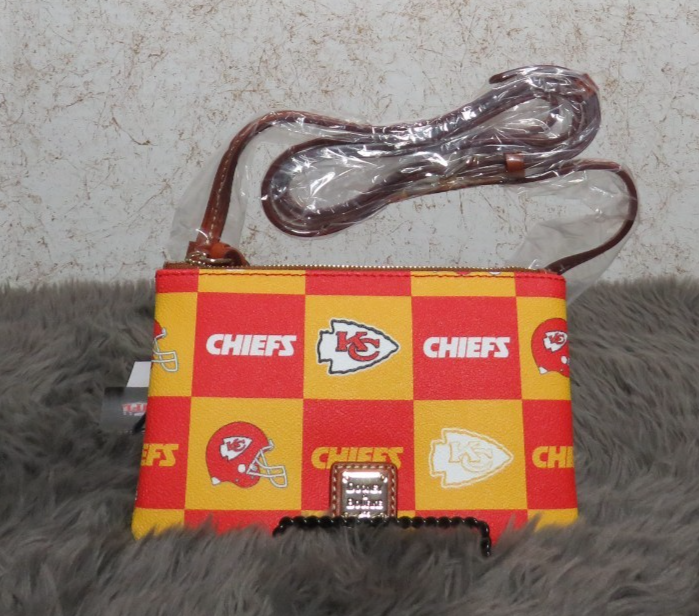Dooney & Bourke NFL Kansas City Chiefs Top Zip Crossbody (Red)-NWT