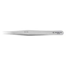 Excelta Tweezers,SS,Straight,4 1/4"L 3C-SA Stainless Steel Stainless Steel