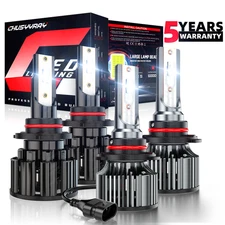 9005 9006 Luces Fuerte Para Auto Coche Luz Carro LED Bulbs SUPER Blanco Hi/Lo 4x