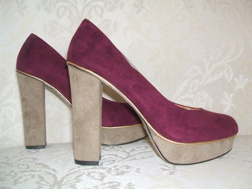 BRENDA HIGH HEEL FAUX SUEDE COURT SHOES 