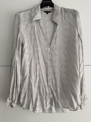 Massimo Dutti Bluse Shirt S 36 Oberteil satiniert