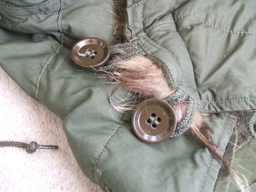 US Army M-51 Korean War Fishtail Parka Hood . 1953 Poplin Good Vintage Condition - Picture 14 of 14
