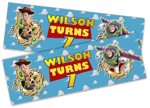 x2 Personalised Birthday Banner Toy Story Design Children Kids Party Decoration - Picture 2 of 4