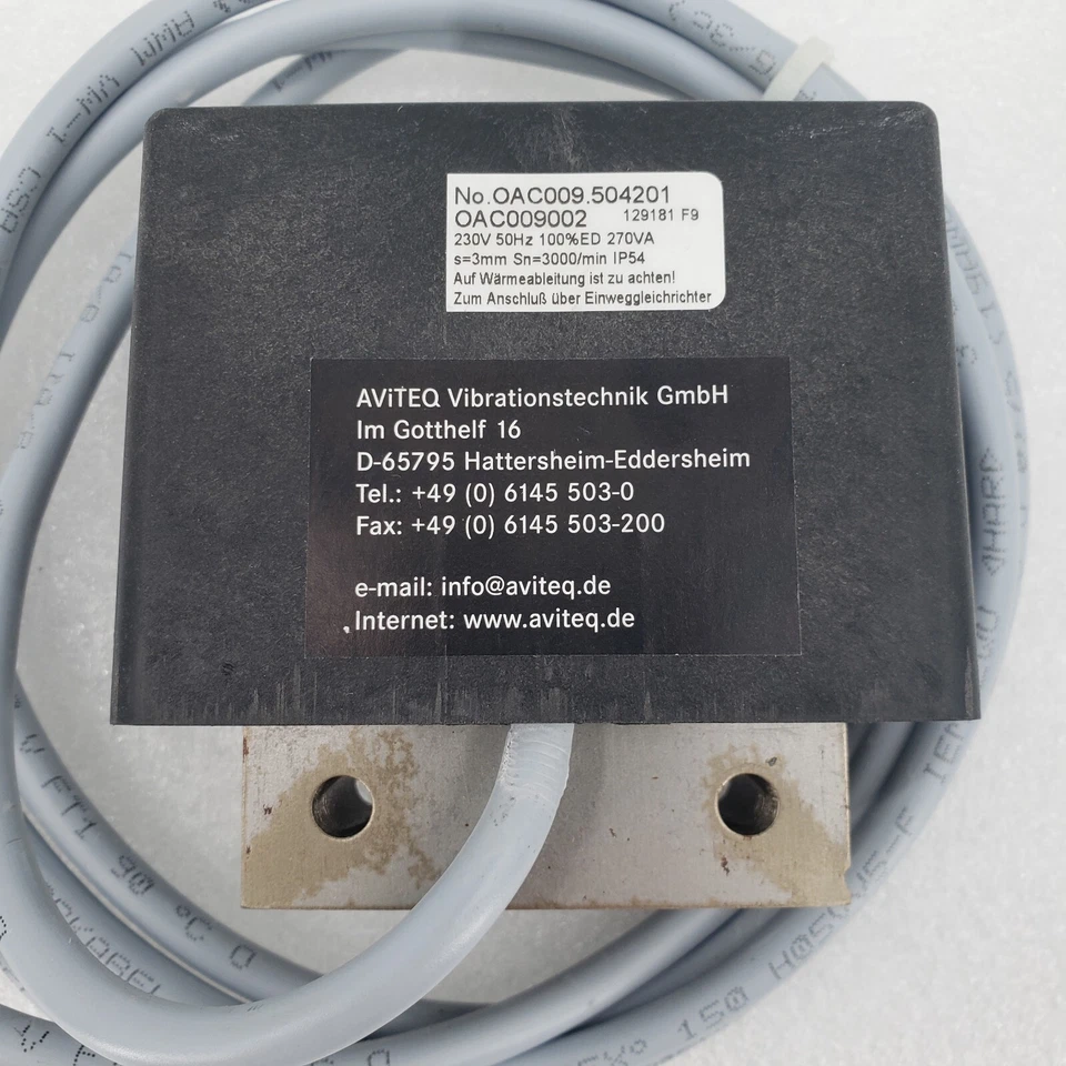 Electroimán AViTEQ/Optima OAC009.504201 para tipo de unidad KF0.9-1 Foto 2 de 4