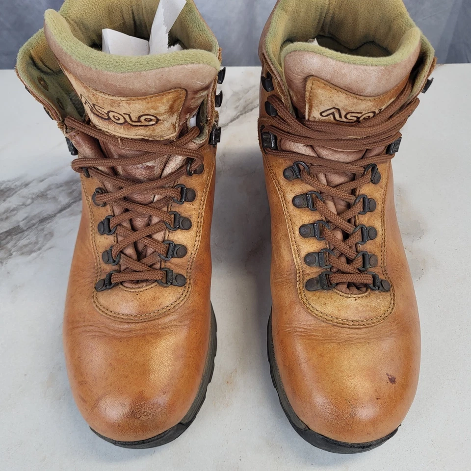 Botas para mujer ASOLO AFX 555 de cuero senderismo trekking aire libre talla 8,5 tostadas trigo Foto 4 de 4