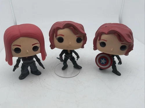 3 Funko Pop Avengers Winter Ultron Black Widow 42, 103 & 91 Bobble Head No Box