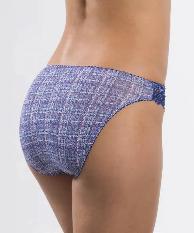 Bragas bordadas Aubade Bahia Brief Twee púrpura XS 8 mezcla de algodón 5022-9 nuevas Foto 4 de 4