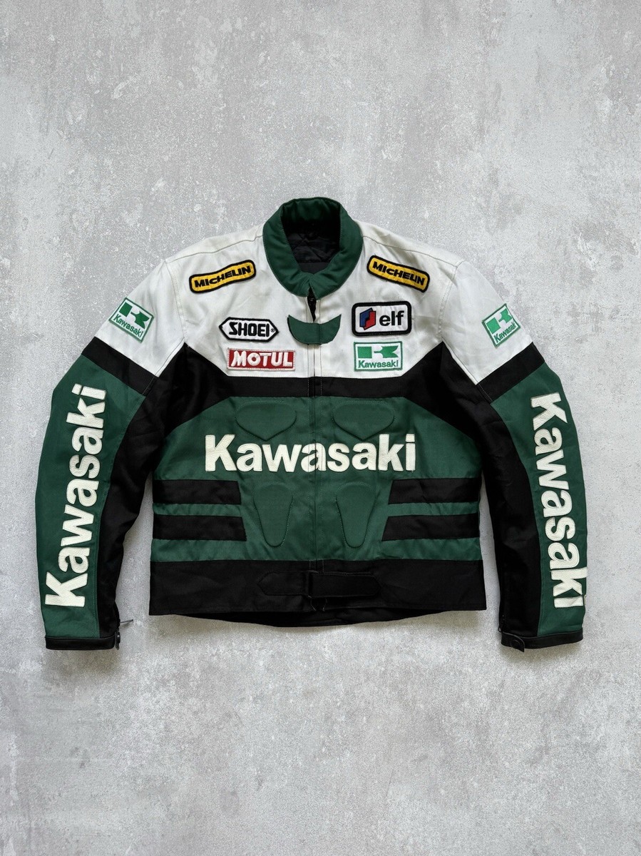 Vintage Kawasaki Motorcycle Racing Bomber Jacket 90s | eBay Vintage Kawasaki Motorcycle Racing Bomber Jacket 90s | eBay