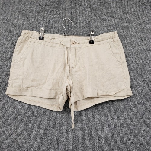 Cuffed Drawstring Waist Linen | eBay