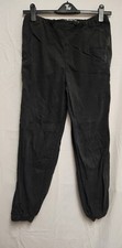 Ladies Primark Black Cargo Style Trousers Size 4