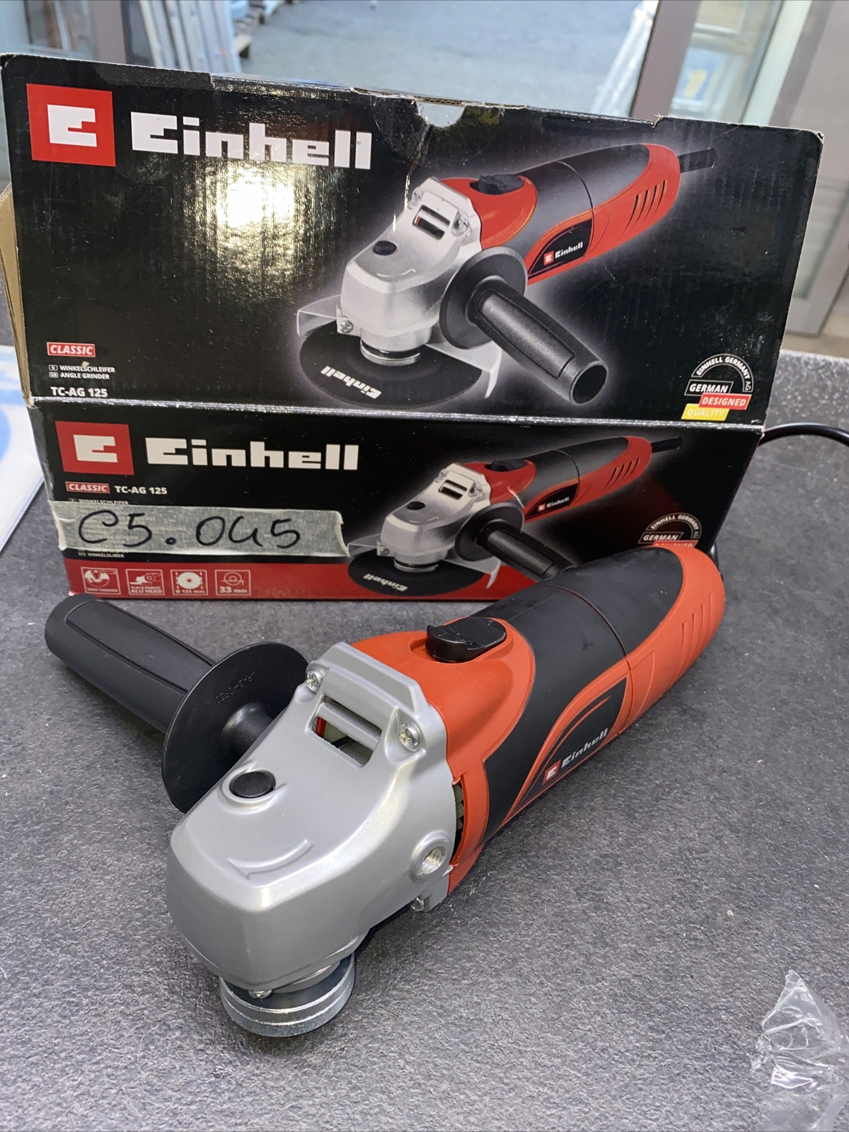 FLEX SMERIGLIATRICE ANGOLARE Einhell TC-AG 125 mm da 850 W manico regolabile