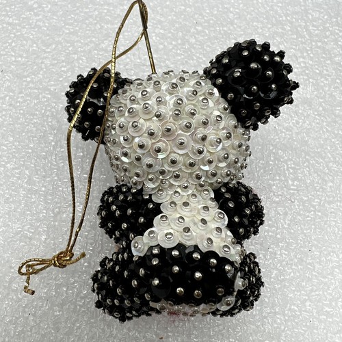 LEE WARDS Handmade PERKY PANDA Sequin Ornament - Picture 3 of 4