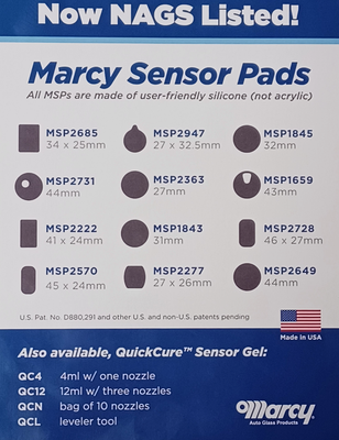 RSP4 Auto Rain Sensor Pad/Lens – Clear Silicone Pad For Windshield Rain Sensors