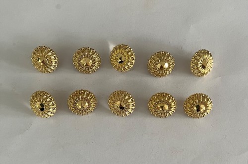 Job Lot Of 10 Vintage Plastic Shank Buttons, 20mm
