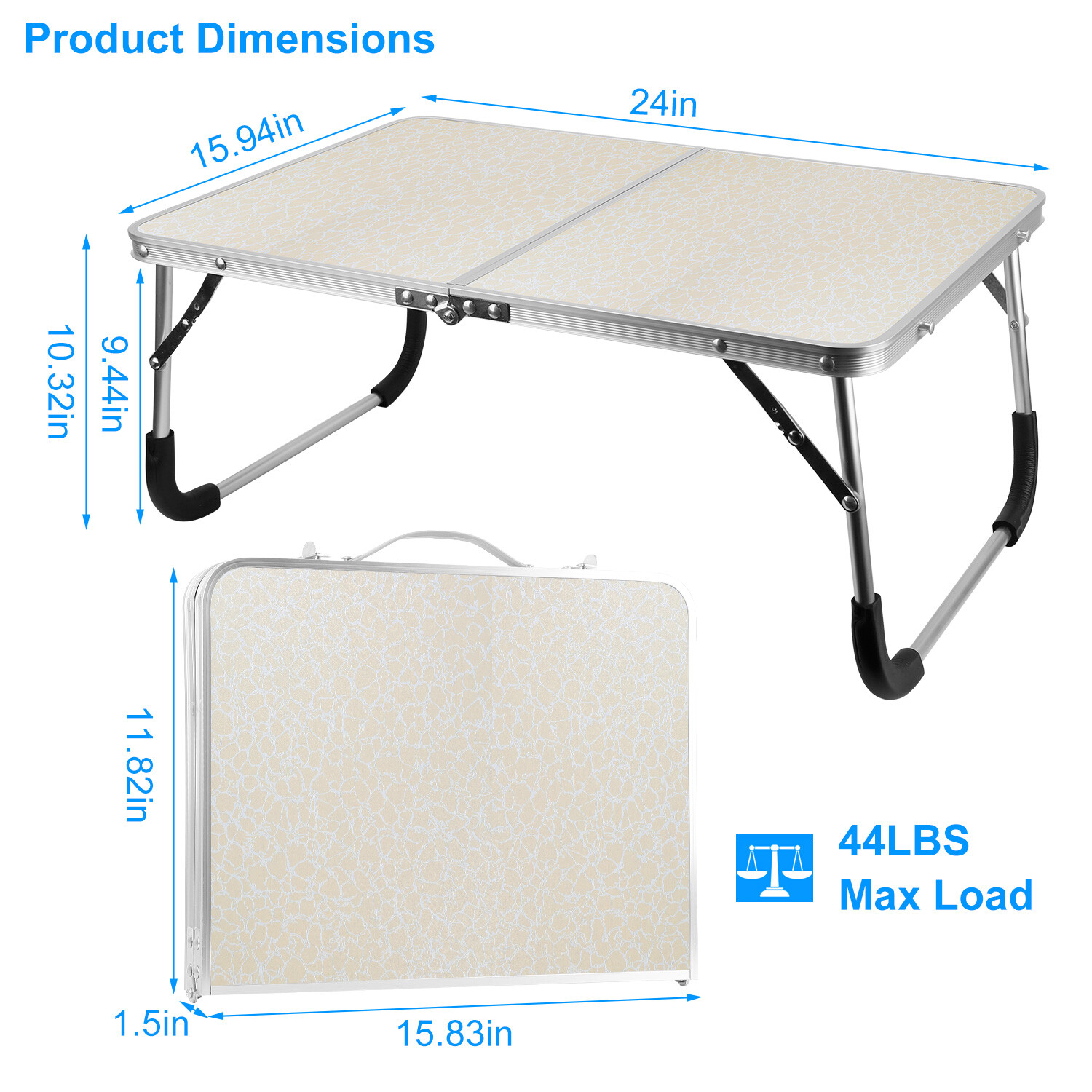 Foldable Portable Laptop Stand Bed Lazy Laptop Table Small Desk Breakfast Tray
