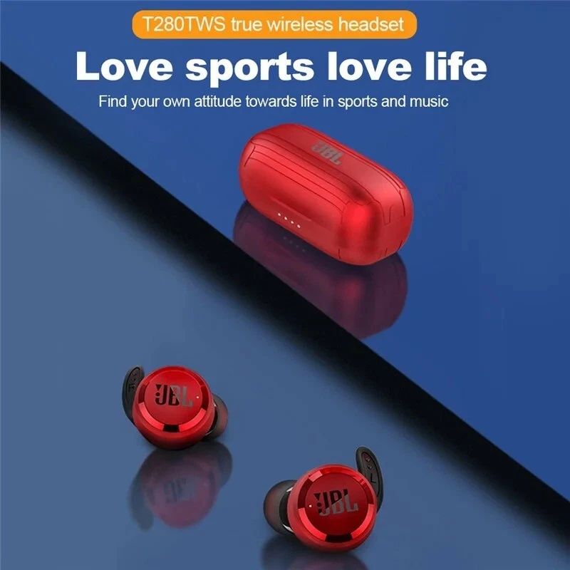 JBL T280 TWS Bluetooth 5.0 True Wireless In Ear Headphones Earbuds
