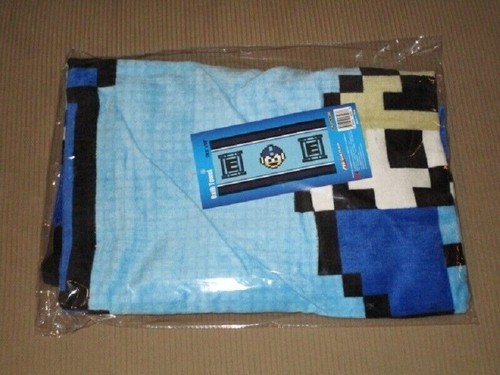 New RARE Mega Man Bath Beach Pool Gift Towel Capcom Video Game Nintendo NES X 3 - Picture 2 of 2