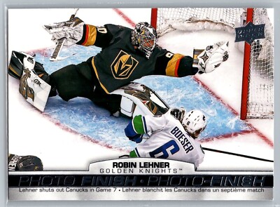 2021 Upper Deck Tim Hortons Collector's Series Photo Finish #PF-5 Robin Lehner