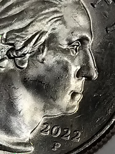 2022 P Nina Otero-Warren Quarter Error Die Small Chip On Nose