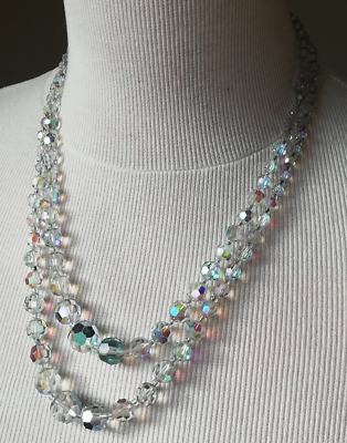 Collier Ancien En Perles De Verre De Murano Orange - Superbe Pièce Vintage Unique