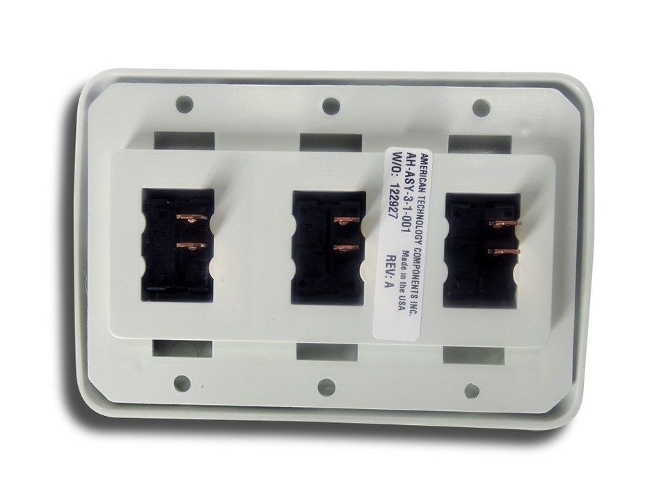 Double 2 Gang On-Off 12V Black Light Switch RV Camper Trailer Marine Boat 12 V I